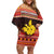 Papua New Guinea Christmas Off Shoulder Short Dress Santa Raggiana