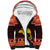 Papua New Guinea Christmas Sherpa Hoodie Santa Raggiana