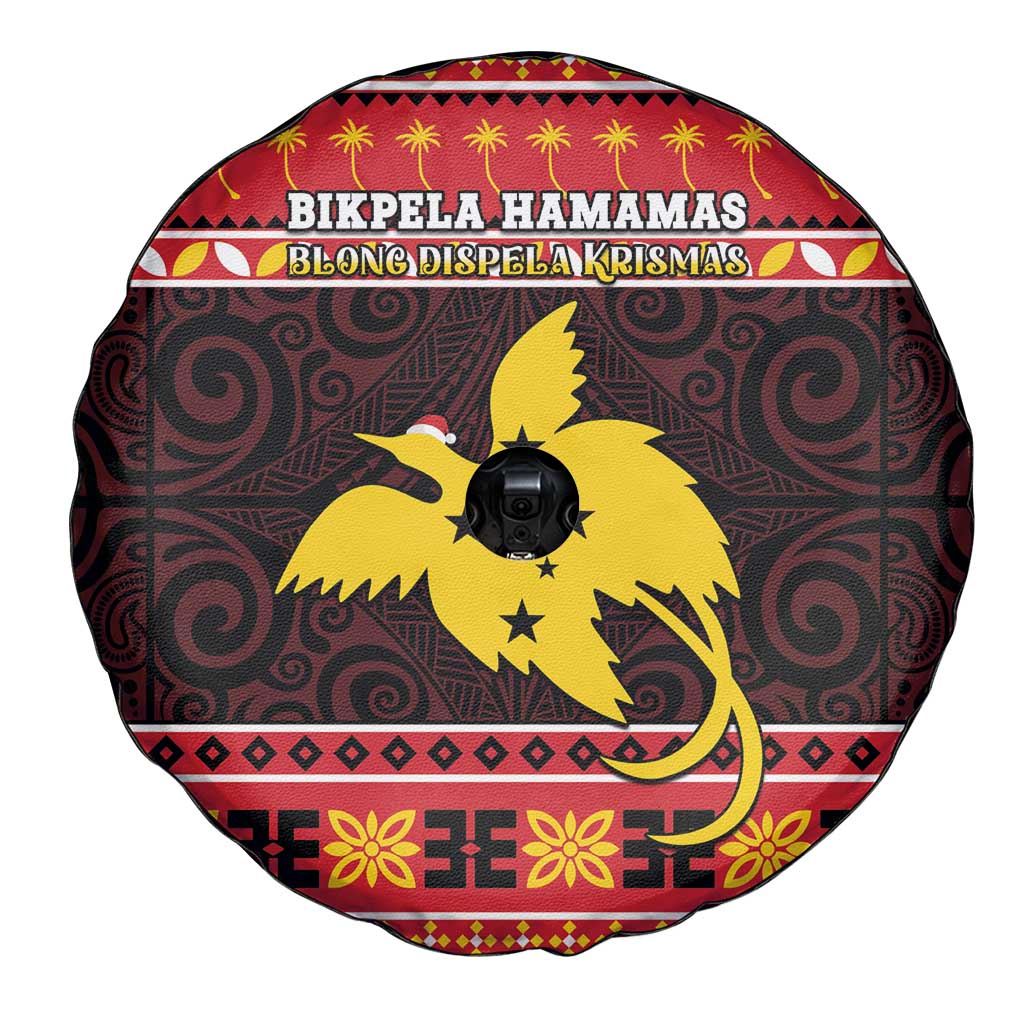 Papua New Guinea Christmas Spare Tire Cover Santa Raggiana