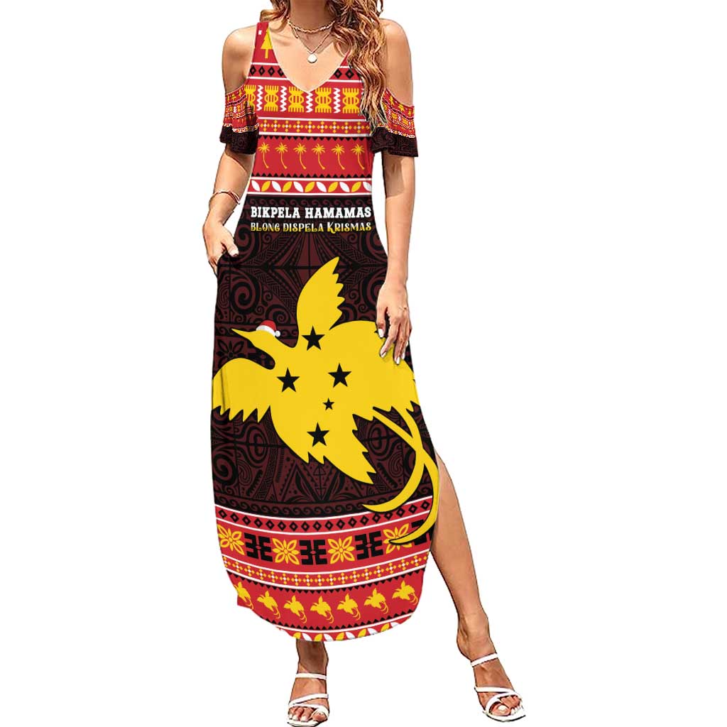 Papua New Guinea Christmas Summer Maxi Dress Santa Raggiana