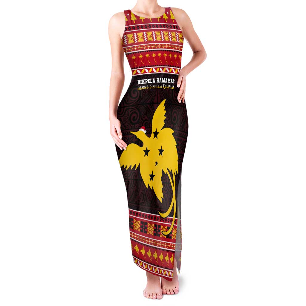 Papua New Guinea Christmas Tank Maxi Dress Santa Raggiana
