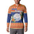 Marshall Islands Christmas Button Sweatshirt Marshallese Seal Meddi Kirijmoj