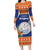 Marshall Islands Christmas Family Matching Long Sleeve Bodycon Dress and Hawaiian Shirt Marshallese Seal Meddi Kirijmoj