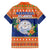 Marshall Islands Christmas Family Matching Off The Shoulder Long Sleeve Dress and Hawaiian Shirt Marshallese Seal Meddi Kirijmoj