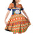 Marshall Islands Christmas Family Matching Off Shoulder Short Dress and Hawaiian Shirt Marshallese Seal Meddi Kirijmoj