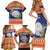 Marshall Islands Christmas Family Matching Short Sleeve Bodycon Dress and Hawaiian Shirt Marshallese Seal Meddi Kirijmoj