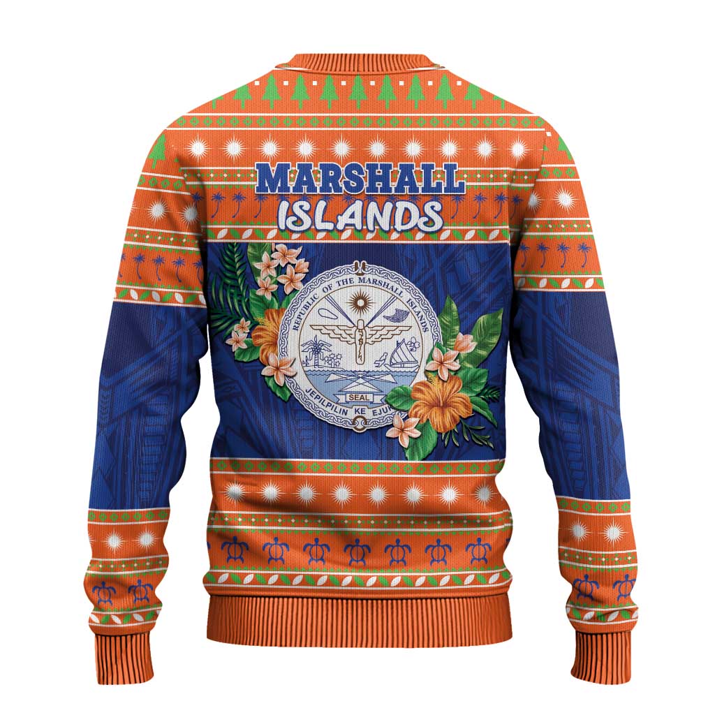 Marshall Islands Christmas Ugly Christmas Sweater Marshallese Seal Meddi Kirijmoj