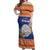 Marshall Islands Christmas Off Shoulder Maxi Dress Marshallese Seal Meddi Kirijmoj