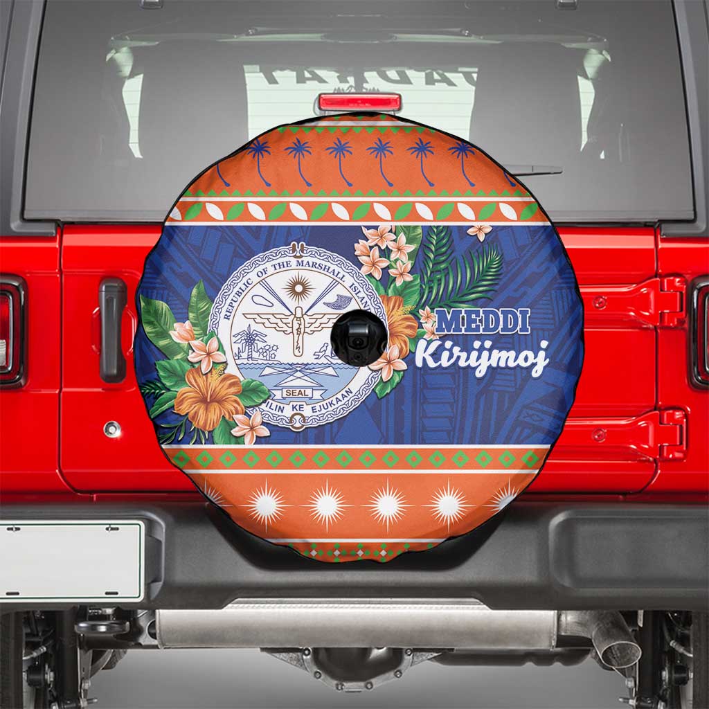 Marshall Islands Christmas Spare Tire Cover Marshallese Seal Meddi Kirijmoj