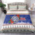 Northern Mariana Islands Christmas Bedding Set Poinsettia Filis Pasgua