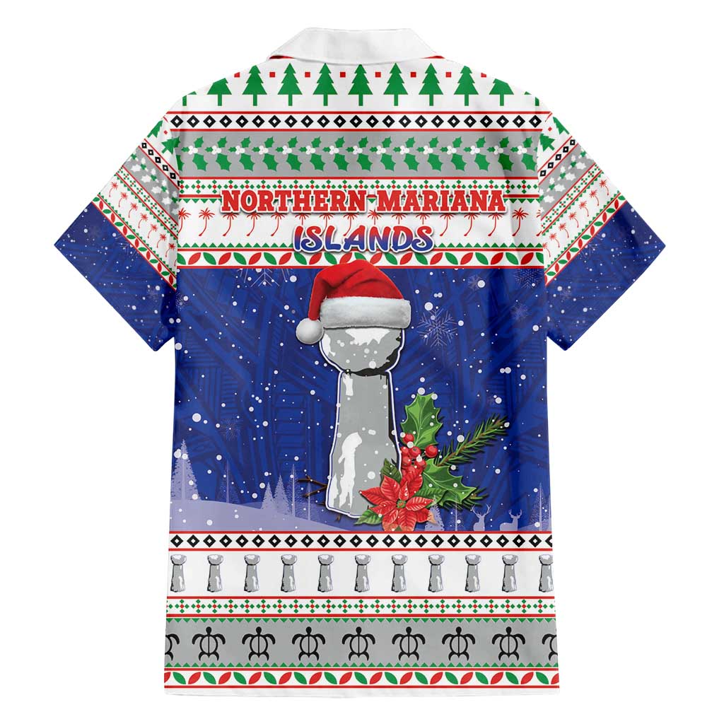 Northern Mariana Islands Christmas Family Matching Long Sleeve Bodycon Dress and Hawaiian Shirt Poinsettia Filis Pasgua LT05 - Polynesian Pride