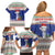 Northern Mariana Islands Christmas Family Matching Off Shoulder Short Dress and Hawaiian Shirt Poinsettia Filis Pasgua