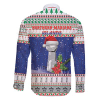 Northern Mariana Islands Christmas Family Matching Puletasi and Hawaiian Shirt Poinsettia Filis Pasgua LT05 - Polynesian Pride