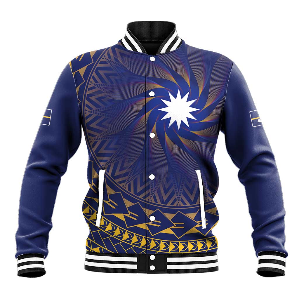 Nauru Angam Day Baseball Jacket Polynesian Tribal Pattern Unique Style - Polynesian Pride