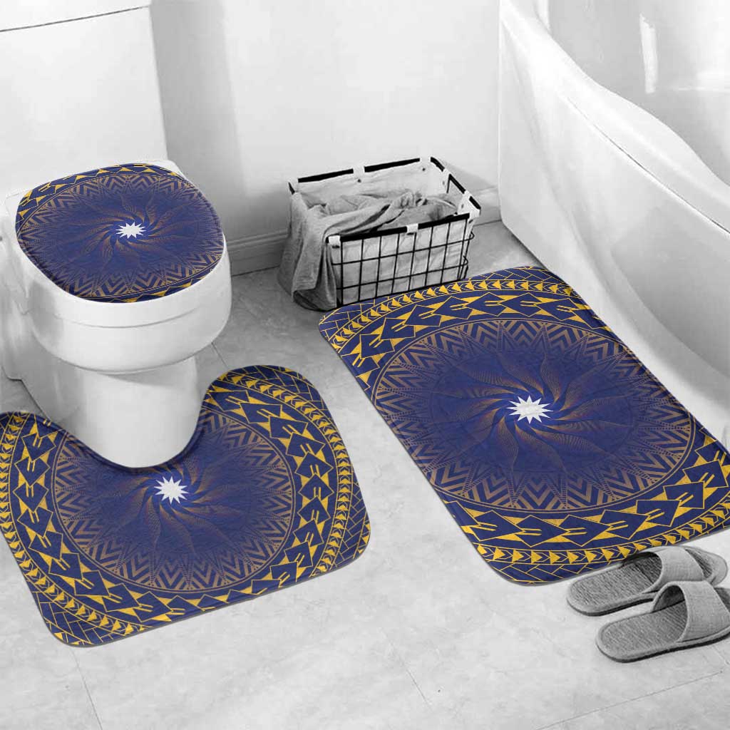 Nauru Angam Day Bathroom Set Polynesian Tribal Pattern Unique Style - Polynesian Pride