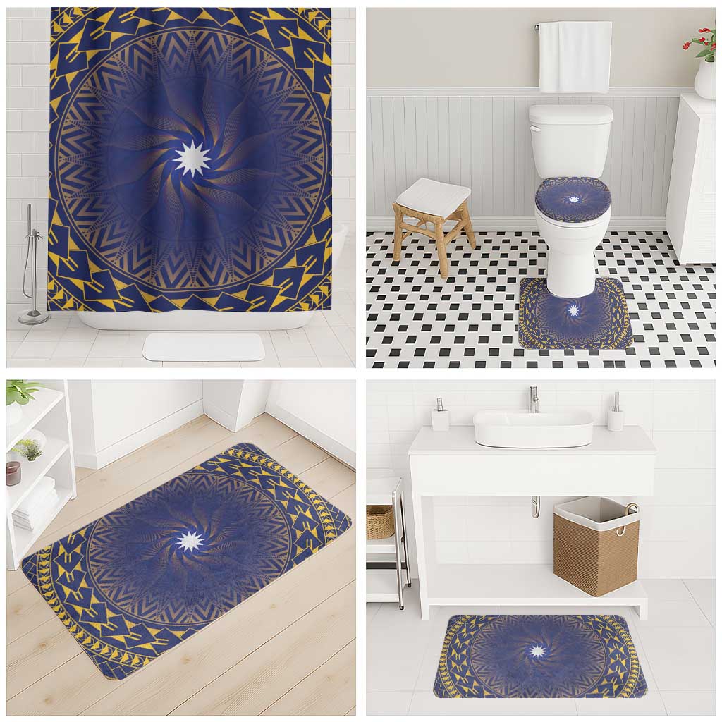 Nauru Angam Day Bathroom Set Polynesian Tribal Pattern Unique Style - Polynesian Pride