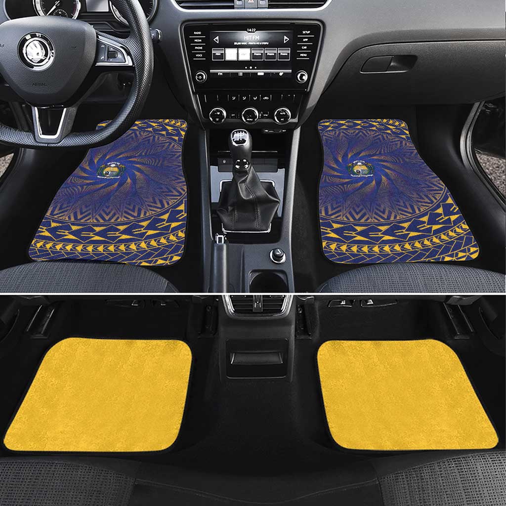 Nauru Angam Day Car Mats Polynesian Tribal Pattern Unique Style - Polynesian Pride