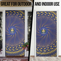 Nauru Angam Day Door Cover Polynesian Tribal Pattern Unique Style - Polynesian Pride