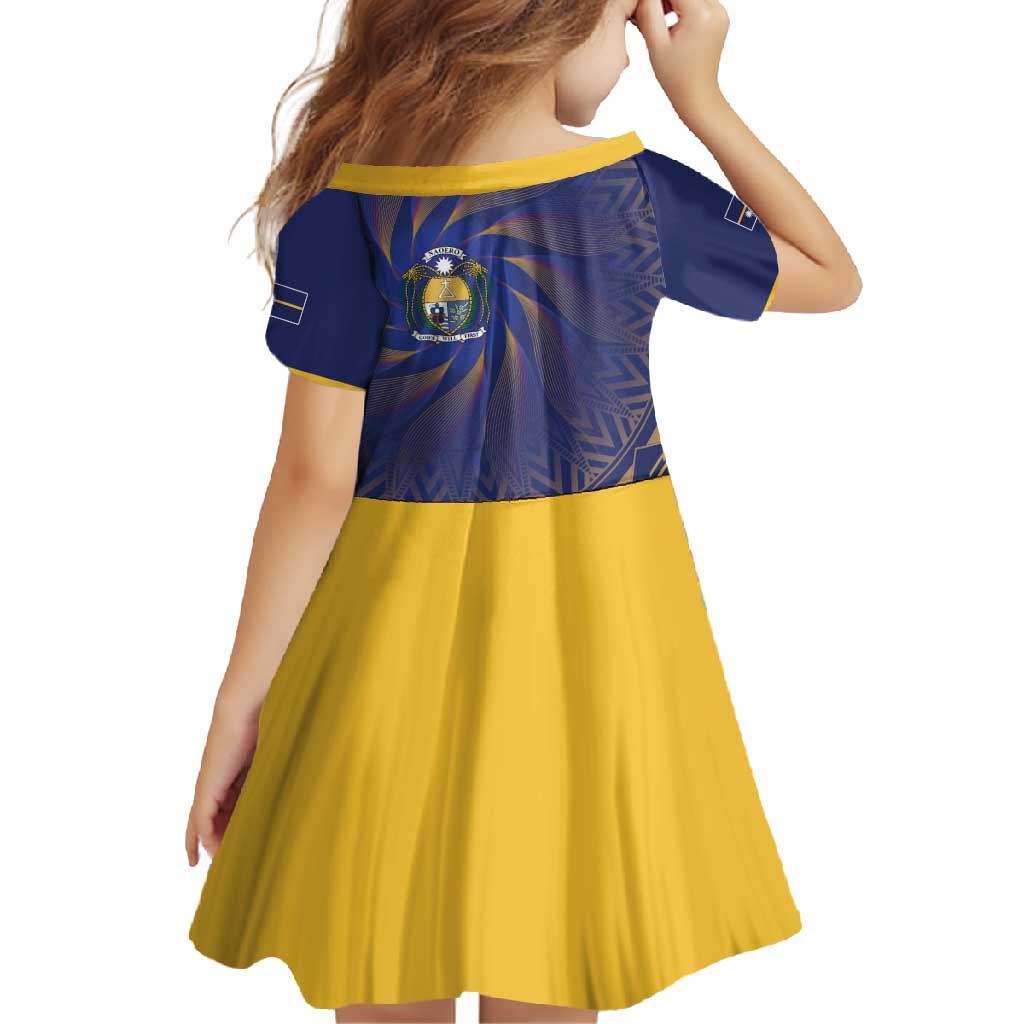 Nauru Angam Day Family Matching Long Sleeve Bodycon Dress and Hawaiian Shirt Polynesian Tribal Pattern Unique Style - Polynesian Pride