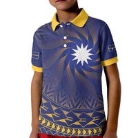 Nauru Angam Day Kid Polo Shirt Polynesian Tribal Pattern Unique Style - Polynesian Pride