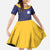 Nauru Angam Day Kid Short Sleeve Dress Polynesian Tribal Pattern Unique Style - Polynesian Pride
