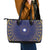 Nauru Angam Day Leather Tote Bag Polynesian Tribal Pattern Unique Style - Polynesian Pride