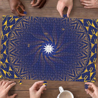 Nauru Angam Day Puzzle Polynesian Tribal Pattern Unique Style - Polynesian Pride