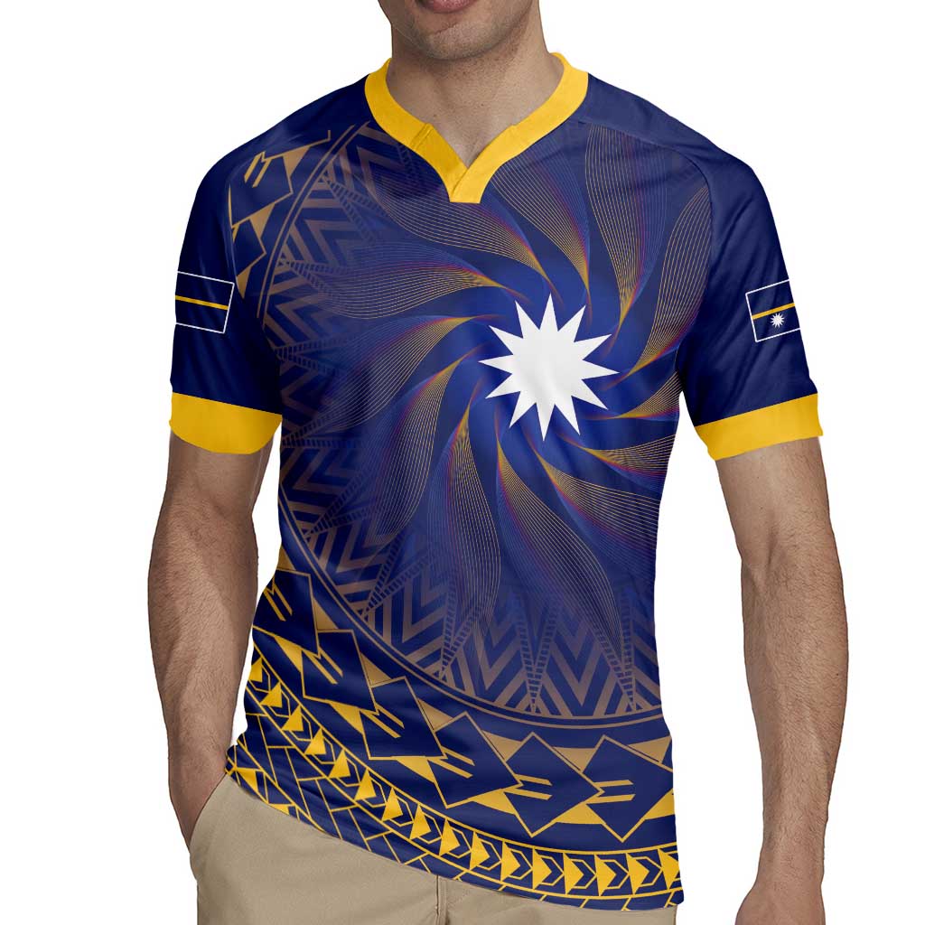 Nauru Angam Day Rugby Jersey Polynesian Tribal Pattern Unique Style - Polynesian Pride
