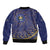 Nauru Angam Day Sleeve Zip Bomber Jacket Polynesian Tribal Pattern Unique Style - Polynesian Pride