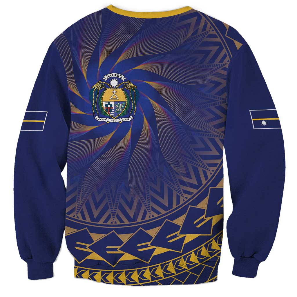 Nauru Angam Day Sweatshirt Polynesian Tribal Pattern Unique Style - Polynesian Pride
