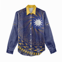 Nauru Angam Day Women Casual Shirt Polynesian Tribal Pattern Unique Style - Polynesian Pride