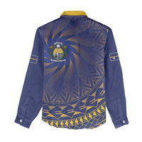 Nauru Angam Day Women Casual Shirt Polynesian Tribal Pattern Unique Style - Polynesian Pride