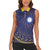 Nauru Angam Day Women Sleeveless Polo Shirt Polynesian Tribal Pattern Unique Style - Polynesian Pride