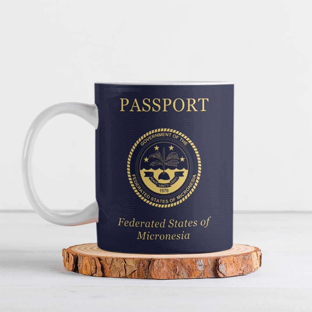 Personalised Federated States Of Micronesia Ceramic Mug FSM Passport - Polynesian Pride
