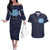 Personalised Federated States Of Micronesia Couples Matching Off The Shoulder Long Sleeve Dress and Hawaiian Shirt FSM Passport - Polynesian Pride