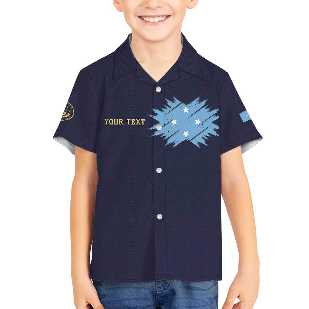 Personalised Federated States Of Micronesia Family Matching Off Shoulder Maxi Dress and Hawaiian Shirt FSM Passport - Polynesian Pride