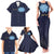 Personalised Federated States Of Micronesia Family Matching Tank Maxi Dress and Hawaiian Shirt FSM Passport - Polynesian Pride