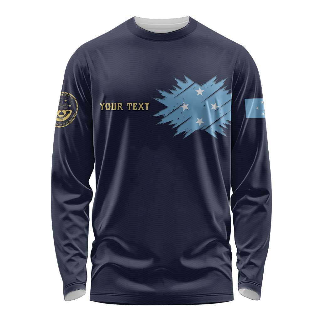 Personalised Federated States Of Micronesia Long Sleeve Shirt FSM Passport - Polynesian Pride