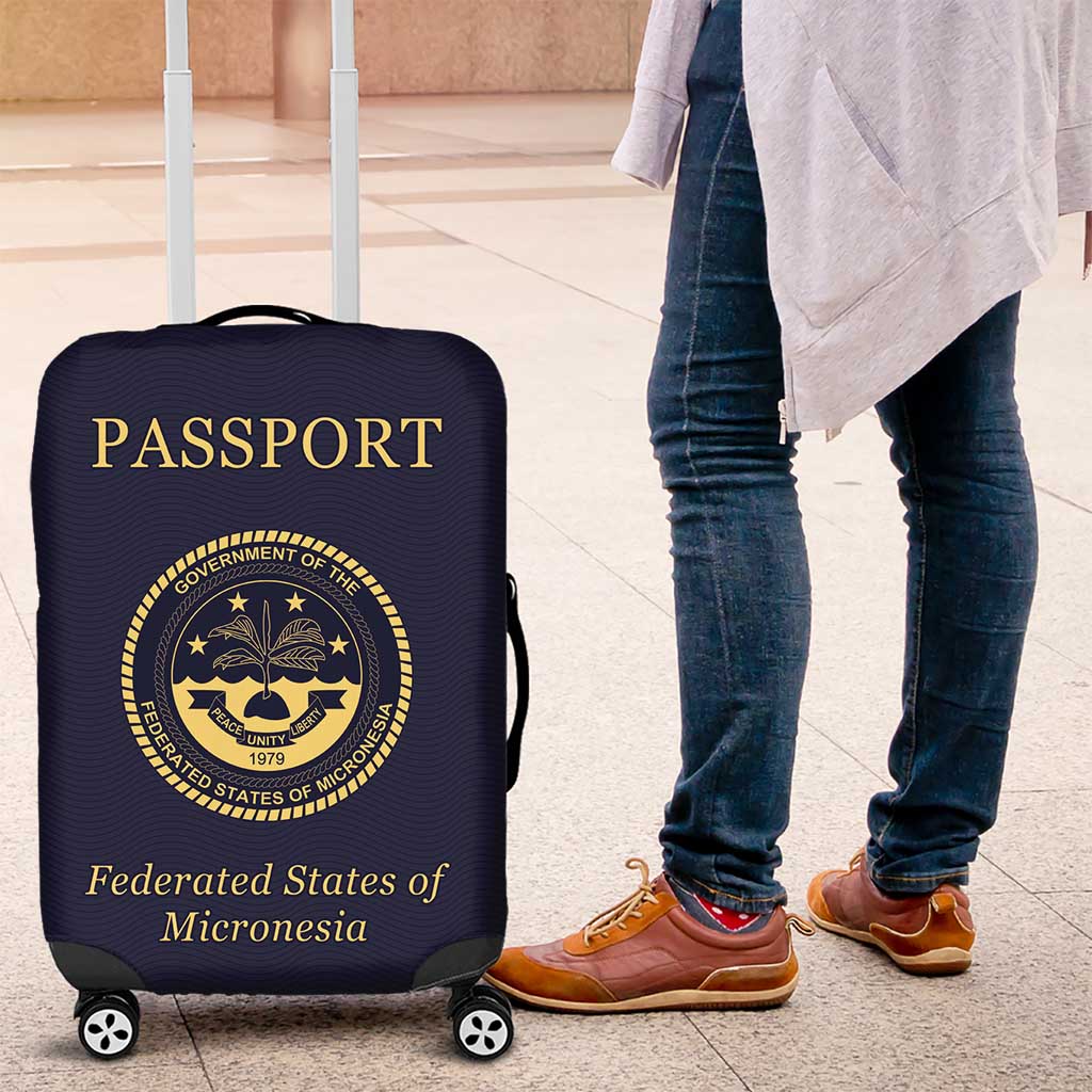 Federated States Of Micronesia Luggage Cover FSM Passport - Polynesian Pride