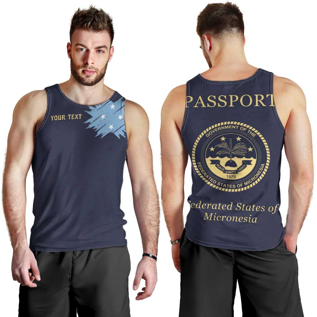 Personalised Federated States Of Micronesia Men Tank Top FSM Passport - Polynesian Pride