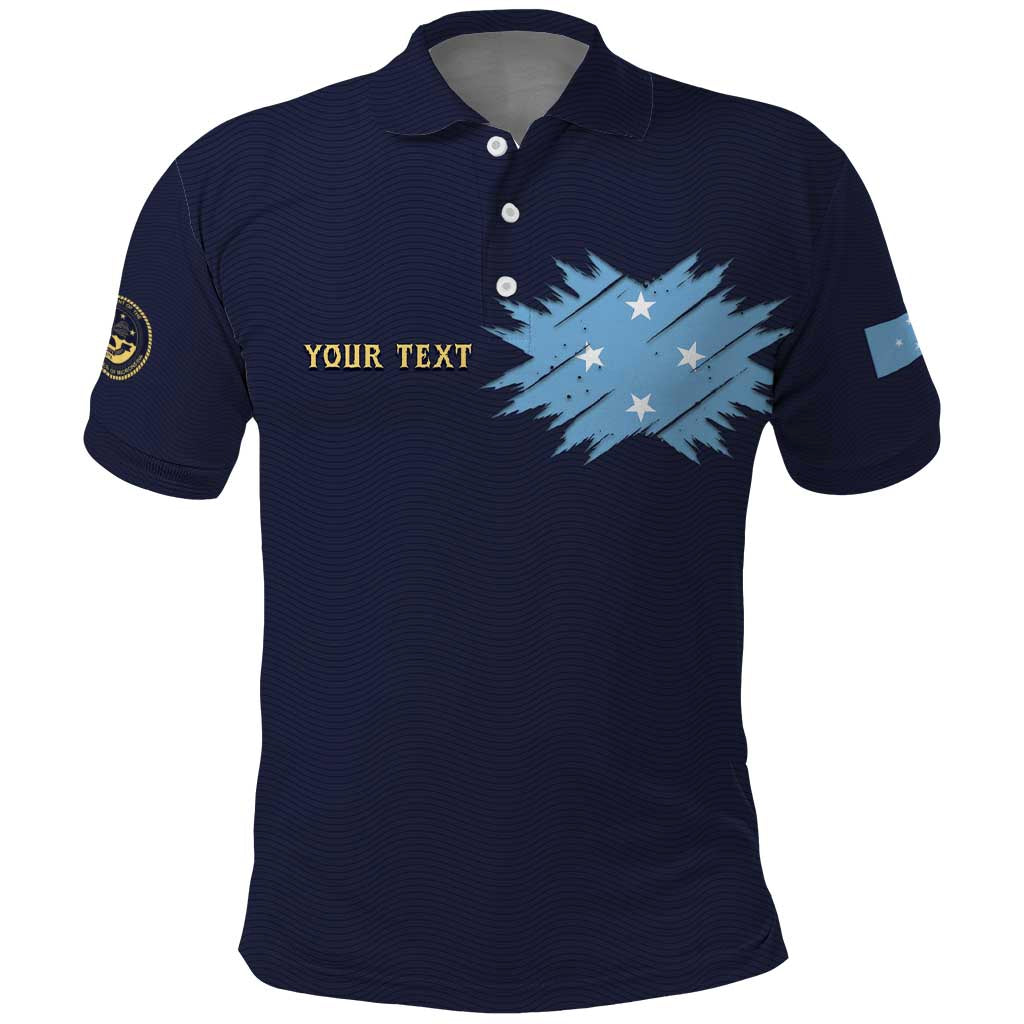 Personalised Federated States Of Micronesia Polo Shirt FSM Passport - Polynesian Pride