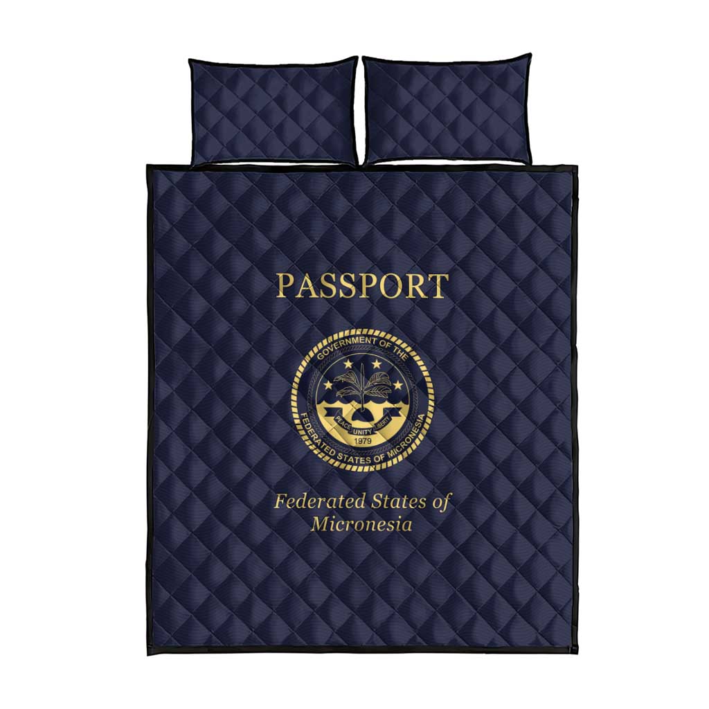 Federated States Of Micronesia Quilt Bed Set FSM Passport - Polynesian Pride