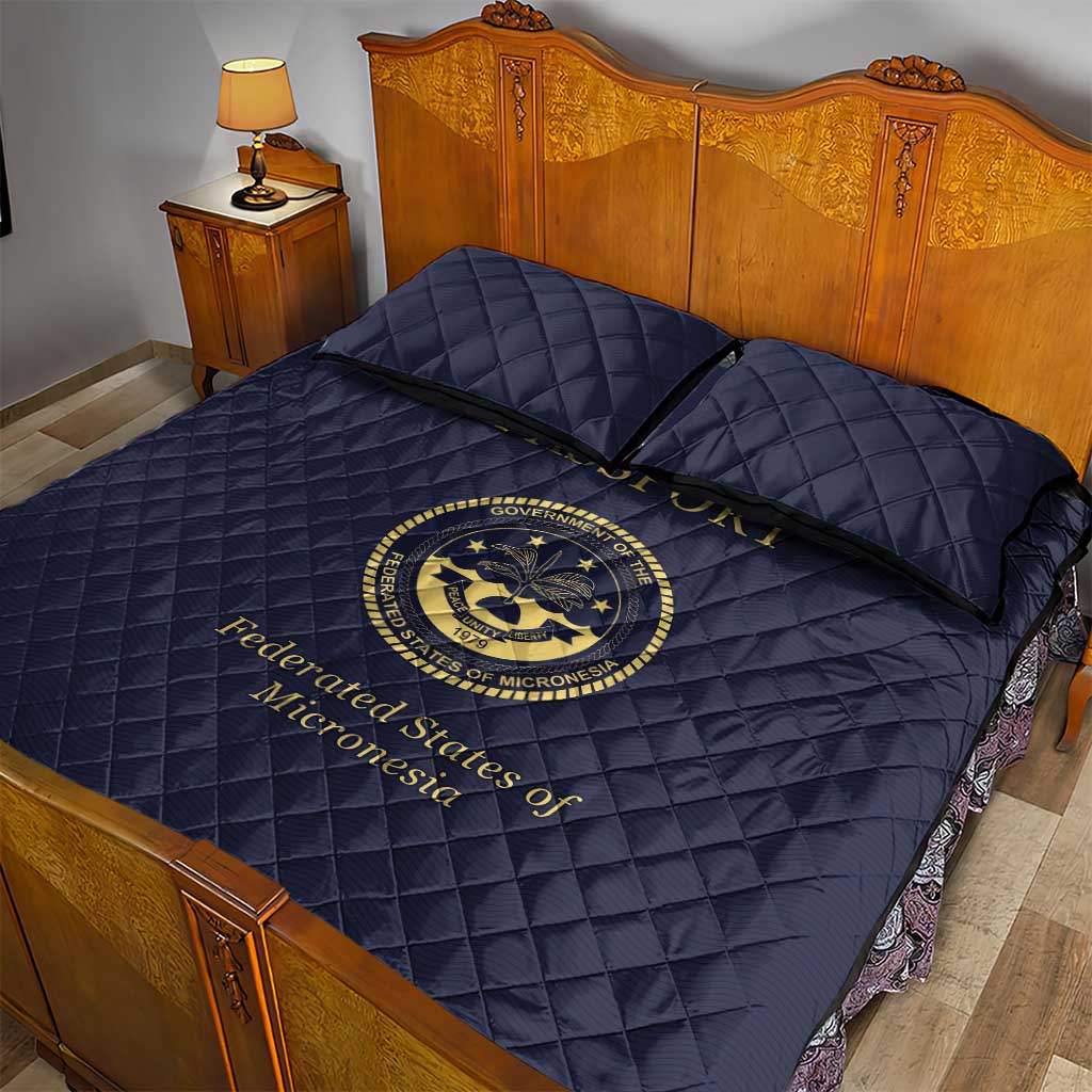 Federated States Of Micronesia Quilt Bed Set FSM Passport - Polynesian Pride
