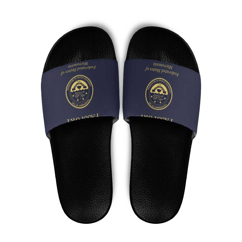 Federated States Of Micronesia Slide Sandals FSM Passport - Polynesian Pride
