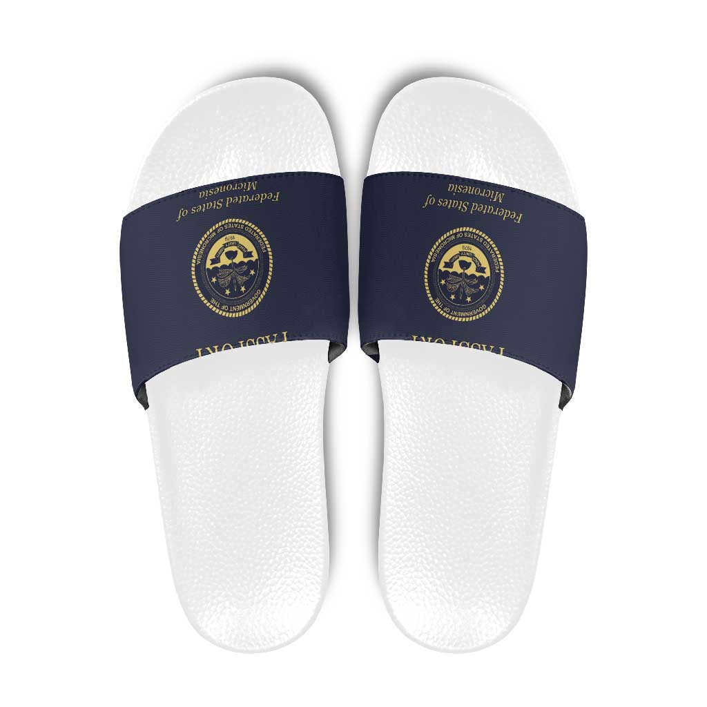 Federated States Of Micronesia Slide Sandals FSM Passport - Polynesian Pride