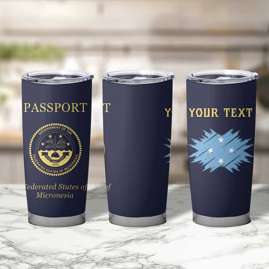 Personalised Federated States Of Micronesia Tumbler Cup FSM Passport - Polynesian Pride