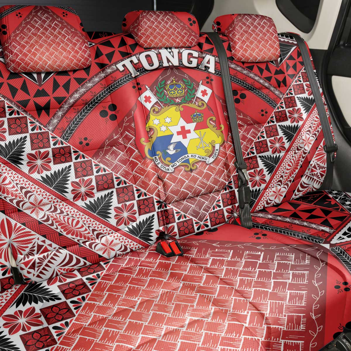 Tonga Constitution Day Back Car Seat Cover 150 Years Jubilee - Polynesian Pride