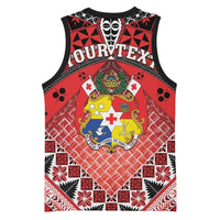 Personalised Tonga Constitution Day Basketball Jersey 150 Years Jubilee - Polynesian Pride