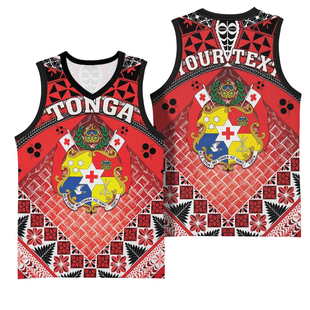 Personalised Tonga Constitution Day Basketball Jersey 150 Years Jubilee - Polynesian Pride