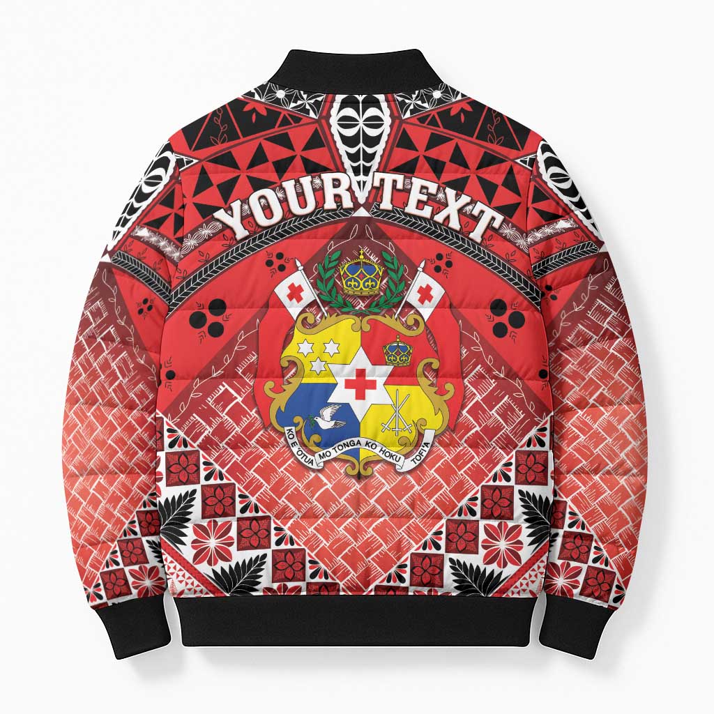 Personalised Tonga Constitution Day Bomber Puffer Jacket 150 Years Jubilee - Polynesian Pride